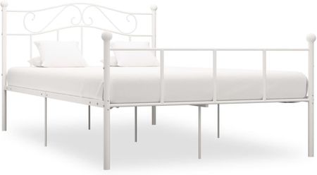 Rama łóżka biała metalowa 160x200cm 13452-284520