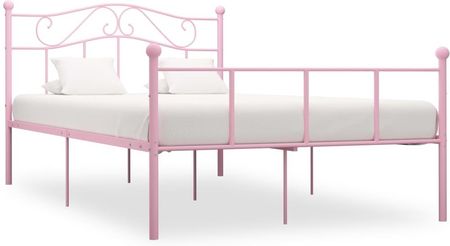 Rama łóżka różowa metalowa 140x200cm 13452-284540