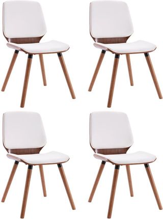 Krzesła stołowe 4szt białe sztuczna skóra 13452-3054804