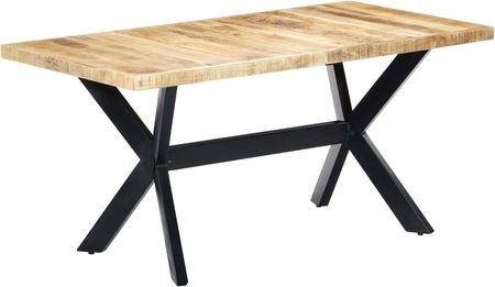 Stół Jadalniany 160X80 75 Cm Lite Surowe Drewno Mango