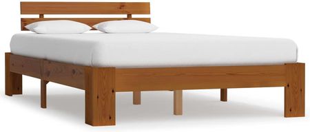 Rama łóżka miodowy brąz lite drewno sosnowe 140x200 cm 13452-283181