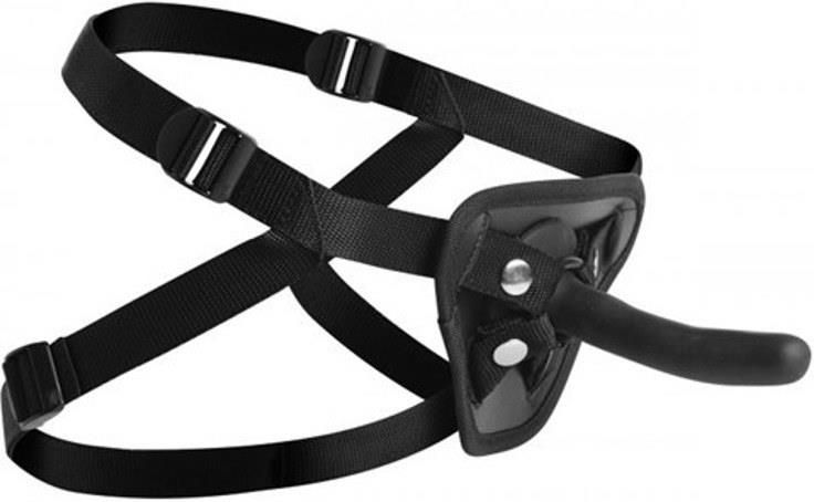 Edc Strapon Pegged Pegging Dildo with Harness, Kolor: Czarny - Ceneo.pl