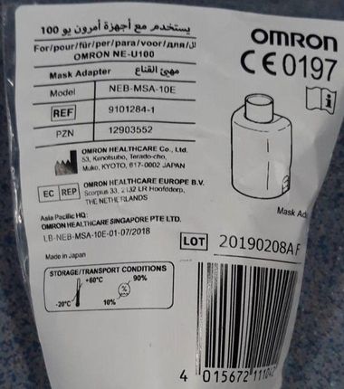 Omron Corporation Omron Maska Adapter Dla Nebulizatora U100 1Szt.