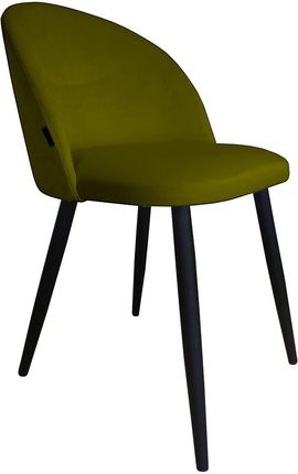 Krzesło CLAUDINE 1 BL VELVET oliwkowe ☞ Kupuj w Sprawdzonych i wysoko Ocenianych sklepach