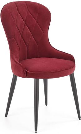 Krzesło K366 VELVET bordowe ☞ Kupuj w Sprawdzonych i wysoko Ocenianych sklepach