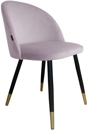 Krzesło CLAUDINE 1 VELVET GOLD jasno różowe ☞ Kupuj w Sprawdzonych i wysoko Ocenianych sklepach
