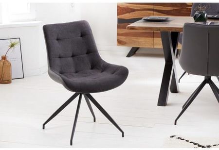 Krzesło divani ciemnoszary  retro / 40018