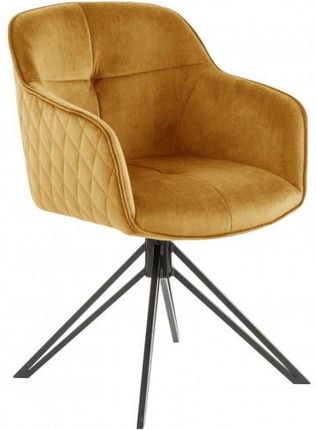 Krzesło euphoria musztardowy aksamit 40260