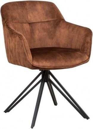 Krzesło euphoria brązowe aksamit 40262