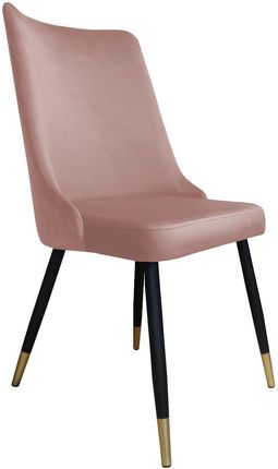 Krzesło CYPRIAN 2 VELVET GOLD różowe  