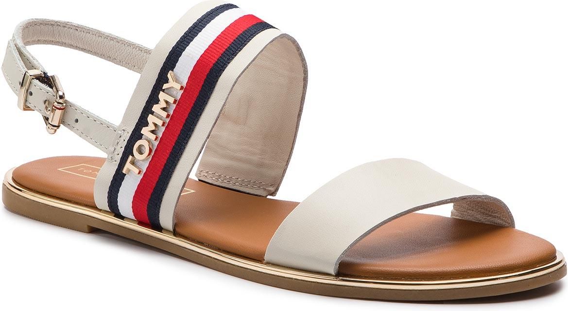 Tommy hilfiger flat hot sale sandal corporate ribbon