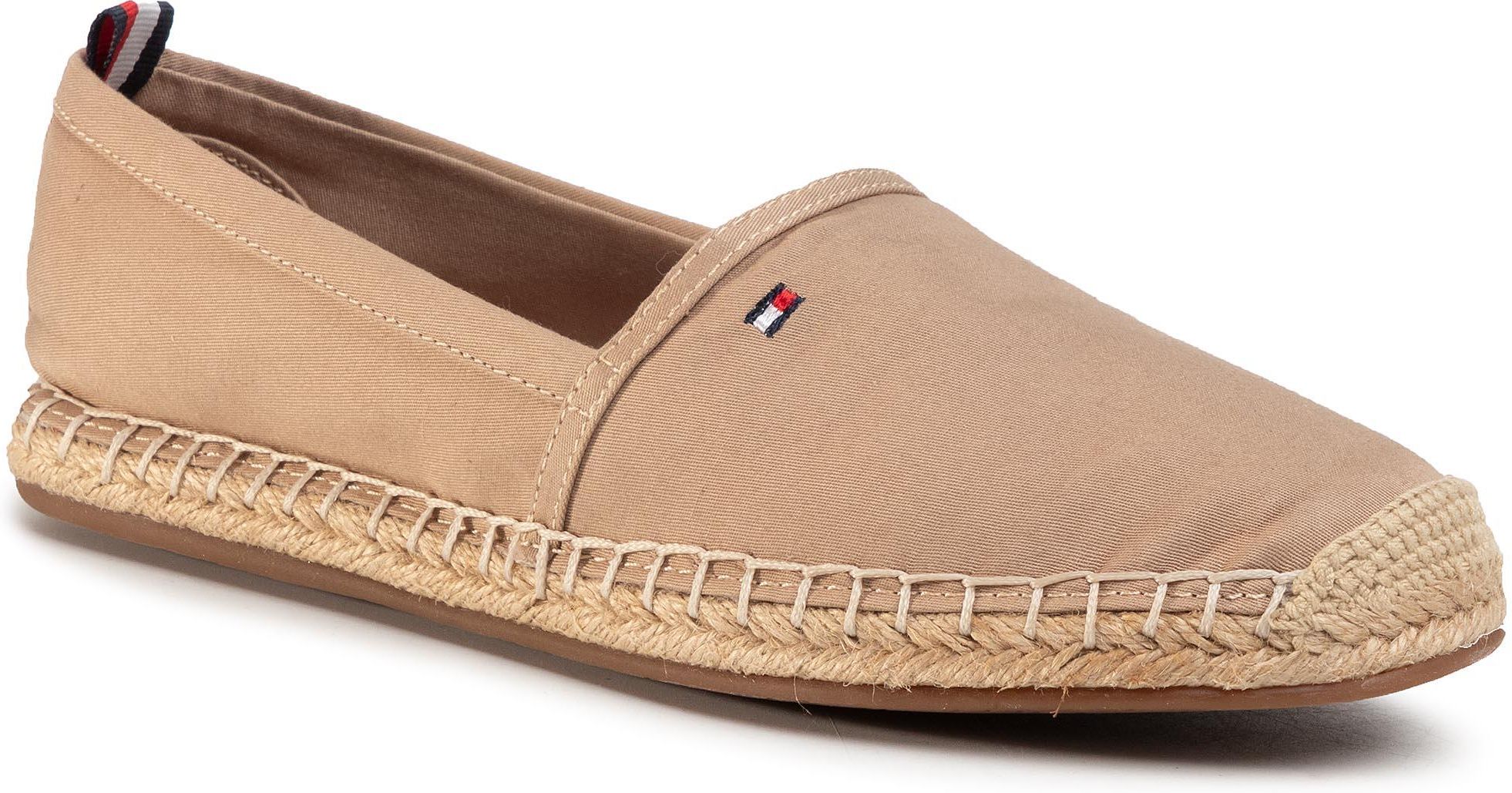 espadryle tommy hilfiger basic flat espadrille fw0fw02924 cobblestone 068