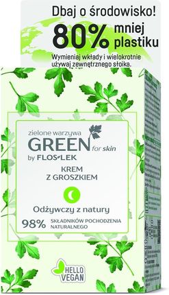 Floslek Green For Skin Zielone Warzywa Krem Z Groszkiem Na Noc 50Ml