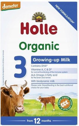 Holle Bio 3 Mleko następne dla niemowląt powyżej 10 miesiąca Demeter 600g