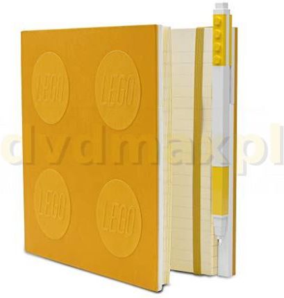 LEGO Kwadratowy Notatnik Z Długopisem Żółty 52441