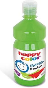 Happy Color Farba Tempera Premium 500Ml Jasnozielona