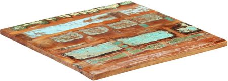 vidaXL Kwadratowy blat stołu 70x70 cm 25 27mm lite drewno z odzysku