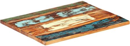 Prostokątny blat stołu 70x80 cm 25-27 mm lite drewno z odzysku