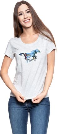 MUSTANG Horse T-Shirt LIGHT GREY MEL. 1007523 4163