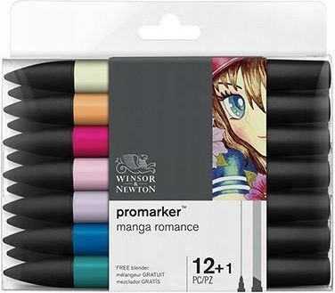 Winsor & Newton Zestaw pisaków Promarker Manga Romance 12 kolorów (2001744)