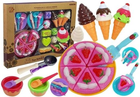 Lean Toys Zestaw Słodyczy Desery Lody Ciasteczka Akcesoria