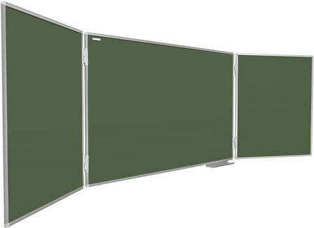 Allboards Tablica Szkolna Typu Tryptyk Zielona 100X170-340 Cm