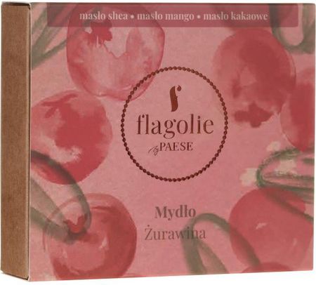 Flagolie Naturalne Mydło Żurawinaflagolie By Paese Cranberry 90G