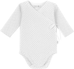 EWA COLLECTION BODY BAWEŁNIANE KIMONO BIAŁE W KÓŁECZKA