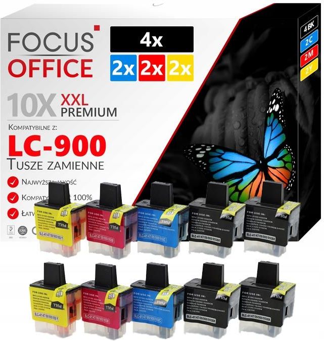 Cartuccia Compatibile LC900 C Ciano Stampante Brother DCP 115C 117c 315cn Mfc 215c 3240c 425cn 620cn - Foto 1