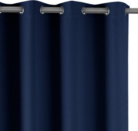 Ameliahome Zasłony Zaciemniające Na Przelotkach Indigo Blackout 140X175Cm
