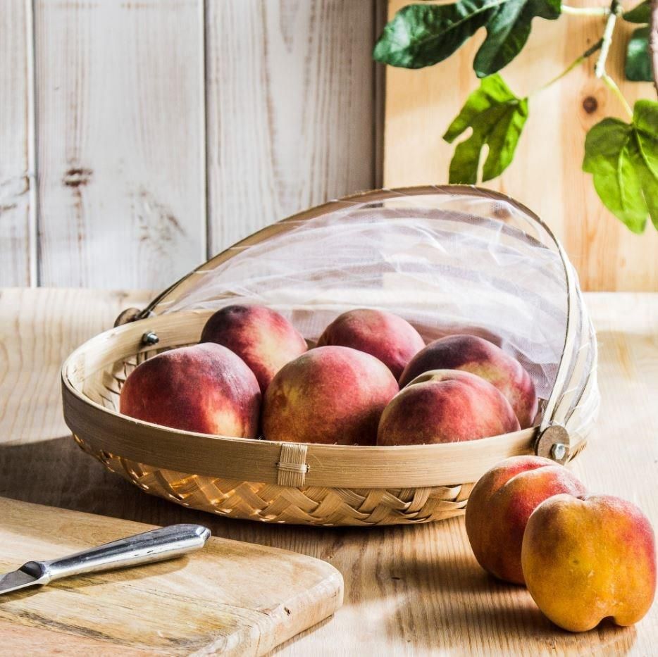 Asj Commerce Bambusowe Kosze Na Jedzenie Z Moskitierą Moskitiera Na Żywność Osłona Zestaw (J11400070) - zdjęcie 3 Asj Commerce Bambusowe Kosze Na Jedzenie Z Moskitierą Moskitiera Na Żywność Osłona Zestaw (J11400070)