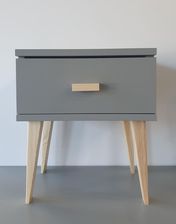 Zdjęcie Meblo Drew Szafka Nocna Sosnowa Rodos Szara - Dobra