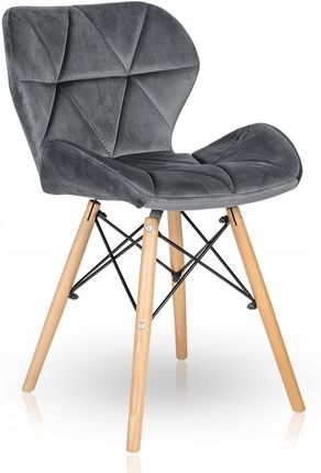 Krzesło Tapicerowane Skandynawskie Welur Duro 2