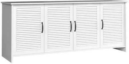 Komoda Orient K4D biała szafka duża 4 drzwiowa