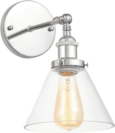 Lumina Deco Kinkiet Lampa Ścienna Loft Nubi Pro W1 (Ldw68011Pr+Gr)