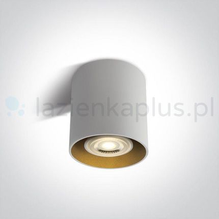 One Light Roda Lampa Podsufitowa Biały, Mosiądz (12105Tw)