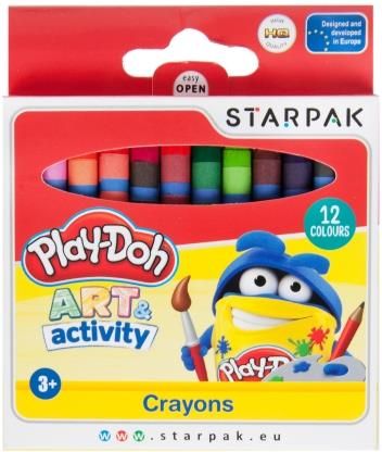 STARPAK Play-Doh Kredki woskowe 12 kolorów 453892