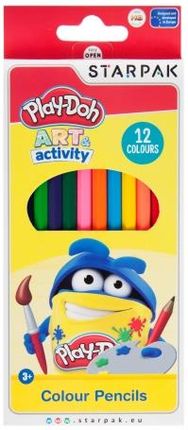 STARPAK Play-Doh Kredki ołówkowe 12 kolorów 453893