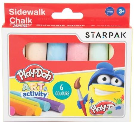 STARPAK Play-Doh Kreda chodnikowa 6 kolorów Jumbo 453897