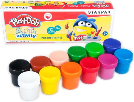 Farby Plakatowe 12Kol 20Ml Play-Doh