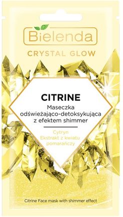 Bielenda Crystal Glow Maseczka Odświeżająco-Detoksykująca Citrine