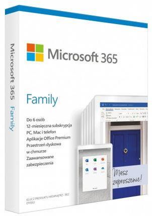 Microsoft 365 Family Pl P6 1Y Win/Mac 6Gq-01161 Stary P/N: 6Gq-01016 (1_728681)