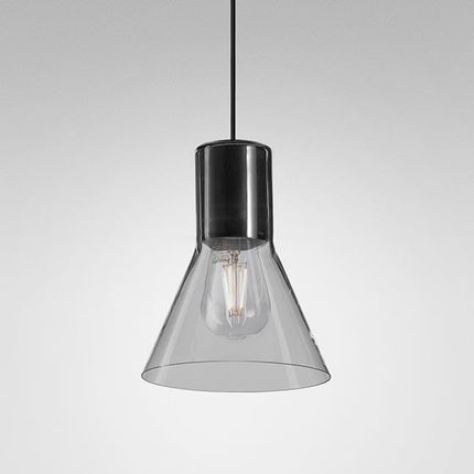 Aqform Lampa Wisząca Modern Glass Flared Sp E27 Fi50 - Czarny Struktura (505330000U8Ph12)