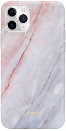 Crong Marble Case Etui iPhone 11 Pro różowy (10_17794)