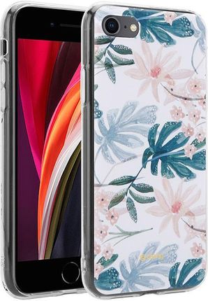 Crong Flower etui ochronne na iPhone SE 2020 / 8 7 wzór 01 (CRGFLRIP801)