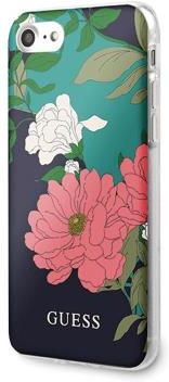 Guess Flower Collection HardCase etui iPhone 7/8/SE 2020 czarne (GUHCI8PCUTRFL01)