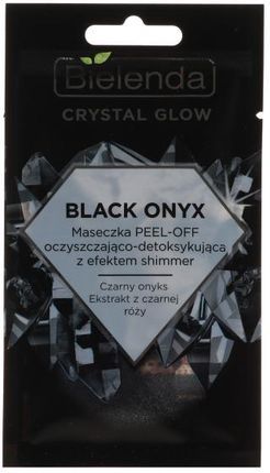 Bielenda Maseczka Peel-Off Oczyszczająco-Detoksykująca Z Efektem Shimmer Czarny Onyks Crystal Glow Black Onyx Peel-Off Mask 8G