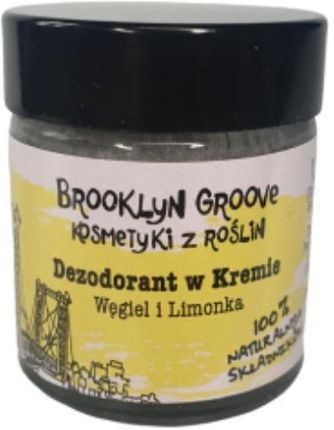 Brooklyn Groove Dezodorant W Kremie Węgiel I Limonka Deodorant Cream 30Ml