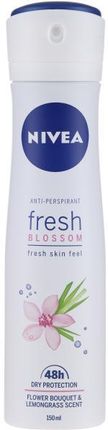 Nivea Dezodorant W Sprayu Do Ciała Anti-Respirant Fresh Blossom Fresh Skin Feel Flower Bouquet & Lemongrass Scent 150Ml