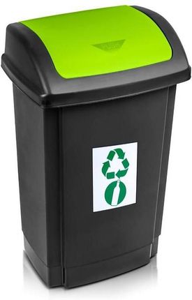 Plast Team Kosz pojemnik na odpady do segregacji 10 l zielony